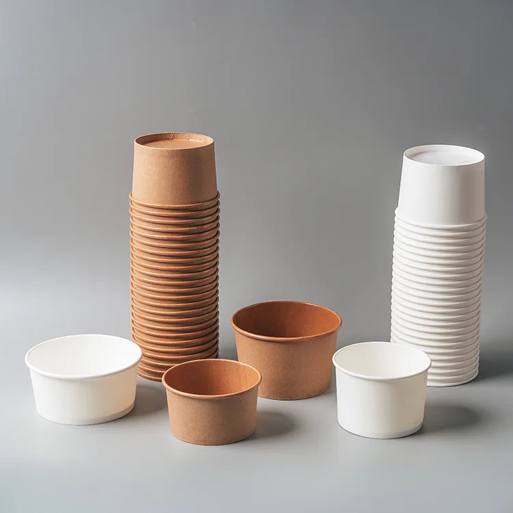 Paper Bowl Kraft & Ivory