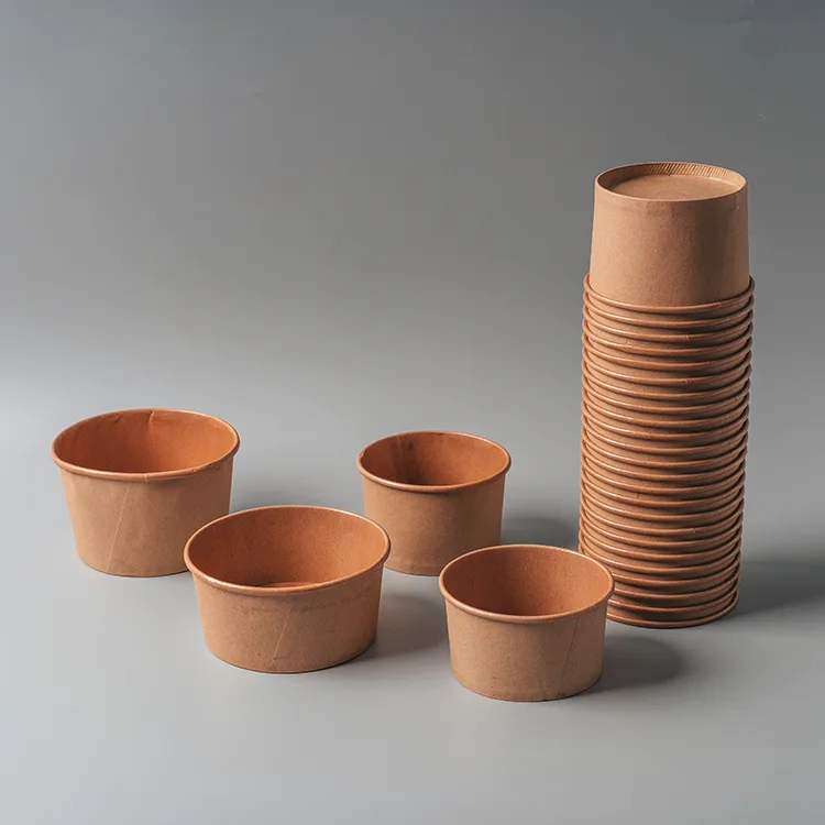 Paper Bowl Kraft & Ivory
